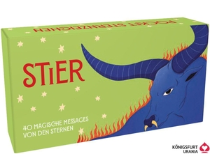 Ginny Chiara Viola. Pocket Sternzeichen Stier - 40 Karten in Magnetschachtel mit Metallicfolie - Magische Messages von den Sternen. Königsfurt-Urania, 2026.