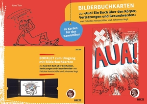 Tam, Jana. Bilderbuchkarten »Aua! Ein Buch über den Körper, Verletzungen und Gesundwerden« von Felicitas Horstschäfer und Johannes Vogt - 16 Karten für das Kamishibai, mit Booklet. Beltz Verlagsgruppe, 2022.
