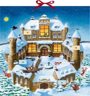 Haferkamp, Kai. Zettel-Adventskalender - Weihnachtsraub auf Burg Felsenfest - Eine Detektivgeschichte zum Miträtseln auf 24 Zetteln. Coppenrath, 2026.