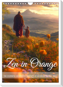 Zen in Orange (Wall Calendar 2025 DIN A4 portrait), CALVENDO 12 Month Wall Calendar
