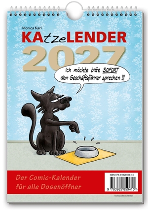 KAtzeLENDER 2027 - Der Comic-Kalender für alle Dosenöffner. Hassa & Karl GbR, 2026.