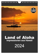 Hawaii - Land of Aloha (Wandkalender 2024 DIN A4 hoch), CALVENDO Monatskalender