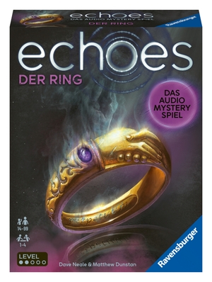Dunstan, Matthew / Dave Neale. Ravensburger 20866 echoes Der Ring - Audio Mystery Spiel ab 14 Jahren, Erlebnis-Spiel - Das Audio Mystery Spiel. Ravensburger Spieleverlag, 2022.