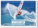 Windsurfen: Wasser, Gischt und Wellen - Edition Funsport (Tischkalender 2025 DIN A5 quer), CALVENDO Monatskalender