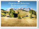 Giganten der Dolomiten - Die Dreitausender (Wandkalender 2025 DIN A4 quer), CALVENDO Monatskalender