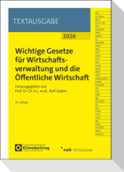 Wichtige Gesetze für Wirtschaftsverwaltung und die Öffentliche Wirtschaft