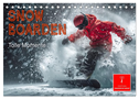 Snowboarden - tolle Momente (Tischkalender 2025 DIN A5 quer), CALVENDO Monatskalender
