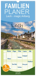 Familienplaner 2025 - Lech - magic Arlberg mit 5 Spalten (Wandkalender, 21 x 45 cm) CALVENDO