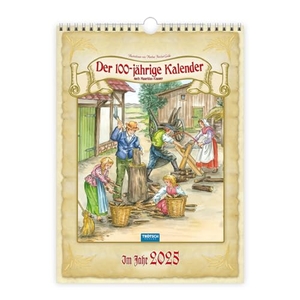 Trötsch Verlag GmbH & Co. KG (Hrsg.). Trötsch Classickalender Der 100-jährige Kalender 2025 - Wandkalender. Trötsch Verlag GmbH, 2024.