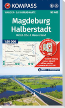 KOMPASS Wanderkarte 465 Magdeburg, Halberstadt, Mittel-Elbe & Harzvorland 1:50.000