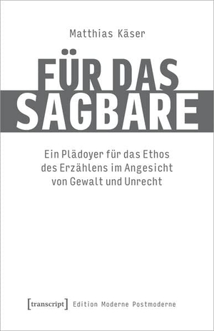 Käser, Matthias. Für das Sagbare - Ein Plädoyer für das Ethos des Erzählens im Angesicht von Gewalt und Unrecht. Transcript Verlag, 2023.
