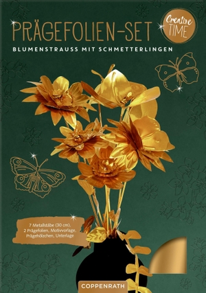 Prägefolien-Set Blumenstrauß - mit Schmetterlingen. Coppenrath, 2026.