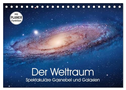 Der Weltraum. Spektakuläre Gasnebel und Galaxien (Tischkalender 2025 DIN A5 quer), CALVENDO Monatskalender