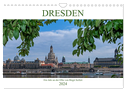 Dresden, ein Jahr an der Elbe (Wandkalender 2024 DIN A4 quer), CALVENDO Monatskalender