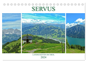 Servus. Landschaften im Tirol (Tischkalender 2024 DIN A5 quer), CALVENDO Monatskalender