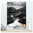 Schottland Monochrom (hochwertiger Premium Wandkalender 2024 DIN A2 hoch), Kunstdruck in Hochglanz