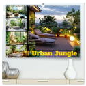Urban Jungle - wohnen mit Pflanzen (hochwertiger Premium Wandkalender 2025 DIN A2 quer), Kunstdruck in Hochglanz