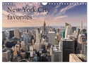 New York City favorites / UK-Version (Wall Calendar 2025 DIN A4 landscape), CALVENDO 12 Month Wall Calendar