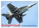 Kriegstechnik. Kampfjet-Impressionen (Tischkalender 2024 DIN A5 quer), CALVENDO Monatskalender