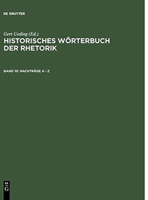 Kalivoda, Gregor / Gert Ueding (Hrsg.). Nachträge A - Z. De Gruyter, 2011.