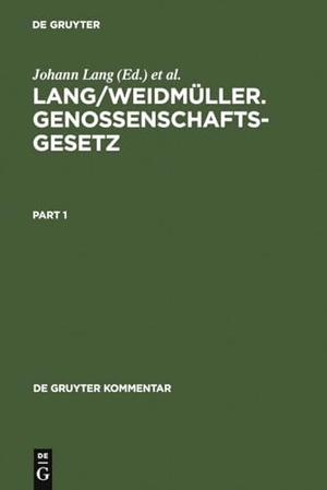 Cario, Daniela / Otto Korte et al (Hrsg.). Lang/Weidmüller. Genossenschaftsgesetz - (Gesetz, betreffend die Erwerbs- und Wirtschaftsgenossenschaften) Mit Erläuterungen zum Umwandlungsgesetz. Kommentar. De Gruyter, 2006.