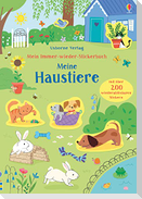 Mein Immer-wieder-Stickerbuch: Meine Haustiere