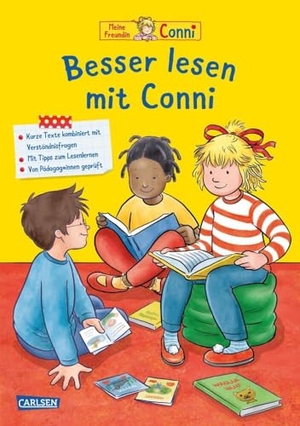 Sörensen, Hanna. Conni Gelbe Reihe (Beschäftigungsbuch): Besser lesen mit Conni - Lesekompetenz stärken und fördern | Kombiniert mit spielerischen Rätseln und Ausmalaufgaben | Pädagogisch geprüft. Carlsen Verlag GmbH, 2024.
