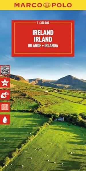 MARCO POLO Reisekarte Irland 1:350.000 - Straßenkarte und Autokarte mit sehenswerten Strecken, Highlights und digitaler Erweiterung. Mairdumont, 2026.