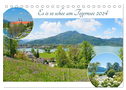 Es is so schee am Tegernsee 2024 (Tischkalender 2024 DIN A5 quer), CALVENDO Monatskalender