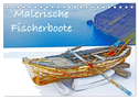 Malerische Fischerboote (Tischkalender 2024 DIN A5 quer), CALVENDO Monatskalender