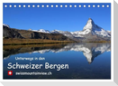 Unterwegs in den Schweizer Bergen - swissmountainview.ch (Tischkalender 2025 DIN A5 quer), CALVENDO Monatskalender