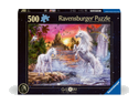 Ravensburger Puzzle 12000471 - Einhörner am Fluss - 500 Teile Puzzle für Erwachsene und Kinder ab 10 Jahren, Leuchtpuzzle mit Einhörnern, Leuchtet im Dunkeln