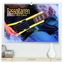 Bassgitarren im Fokus (hochwertiger Premium Wandkalender 2024 DIN A2 quer), Kunstdruck in Hochglanz