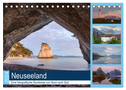 Neuseeland - Eine fotografische Rundreise von Nord nach Süd (Tischkalender 2024 DIN A5 quer), CALVENDO Monatskalender