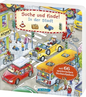 Suche und Finde! - In der Stadt - Wimmelbuch ab 2 Jahren mit 66 spannenden Suchaufgaben zum Entdecken. Loewe Verlag GmbH, 2024.