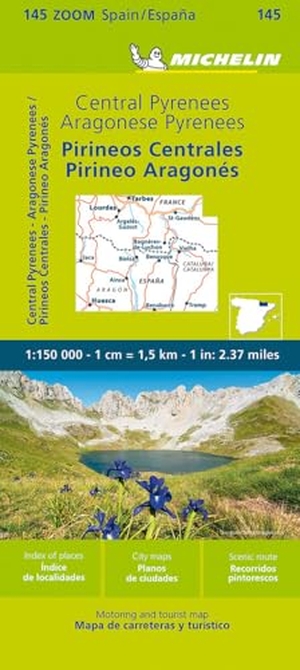 Michelin Hochpyrenäen - Straßen- und Tourismuskarte 1:150.000; Auflage 2023. Michelin Editions, 2023.