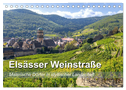 Elsässer Weinstraße, malerische Dörfer in idyllischer Landschaft (Tischkalender 2025 DIN A5 quer), CALVENDO Monatskalender