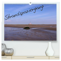 Strandspaziergang / Geburtstagskalender (hochwertiger Premium Wandkalender 2024 DIN A2 quer), Kunstdruck in Hochglanz