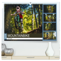 Mountainbike Action (hochwertiger Premium Wandkalender 2025 DIN A2 quer), Kunstdruck in Hochglanz