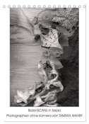 BlütenScans in Sepia, Photographien ohne Kamera von Tamara Wahby (Tischkalender 2024 DIN A5 hoch), CALVENDO Monatskalender