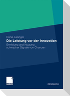 Die Leistung vor der Innovation