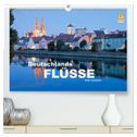 Deutschlands Flüsse (hochwertiger Premium Wandkalender 2024 DIN A2 quer), Kunstdruck in Hochglanz