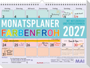 Monatsplaner 1M/1S Farbenfroh 2027