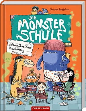 Loeffelbein, Christian. Die Monsterschule (Bd. 1) - Achtung, Pups-Pillen-Verschwörung. Coppenrath, 2023.