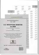 DürckheimRegister® BGB - 111 WICHTIGE §§ im BGB