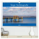 Stege - Seefotografie (hochwertiger Premium Wandkalender 2025 DIN A2 quer), Kunstdruck in Hochglanz