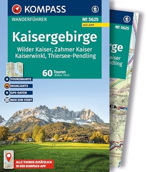 Theil, Walter. KOMPASS Wanderführer Kaisergebirge, Wilder Kaiser, Zahmer Kaiser, Kaiserwinkl, Thiersee-Pendling,60 Touren mit Extra-Tourenkarte - mit Touren und GPS-Daten in der KOMPASS-App. Kompass Karten GmbH, 2026.