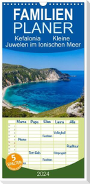 Familienplaner 2024 - Kefalonia Kleine Juwelen im Ionischen Meer mit 5 Spalten (Wandkalender, 21 x 45 cm) CALVENDO