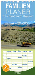 Familienplaner 2024 - Eine Reise durch Kirgistan mit 5 Spalten (Wandkalender, 21 x 45 cm) CALVENDO
