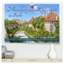 Nürnberg zur Kaiserzeit in Farbe - Fotos neu restauriert und koloriert (hochwertiger Premium Wandkalender 2024 DIN A2 quer), Kunstdruck in Hochglanz